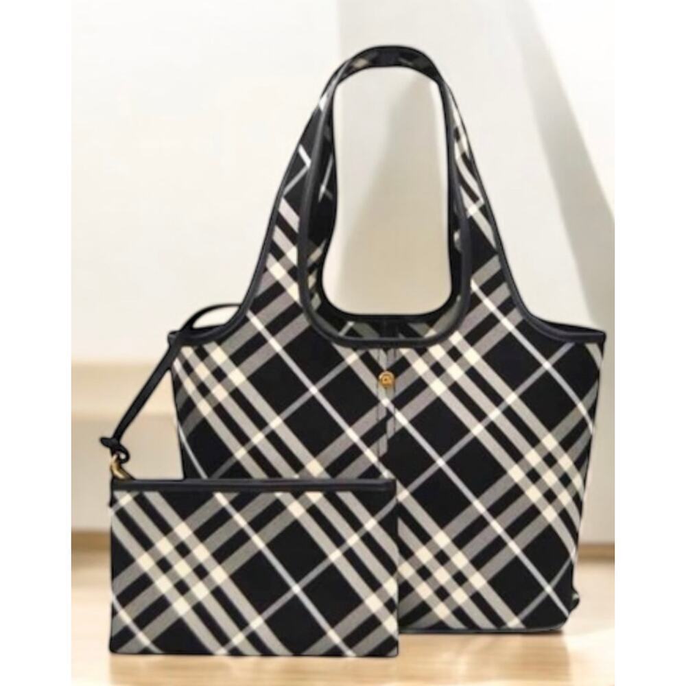 Burberry Small Check Tote Bag - Picture 16 of 16